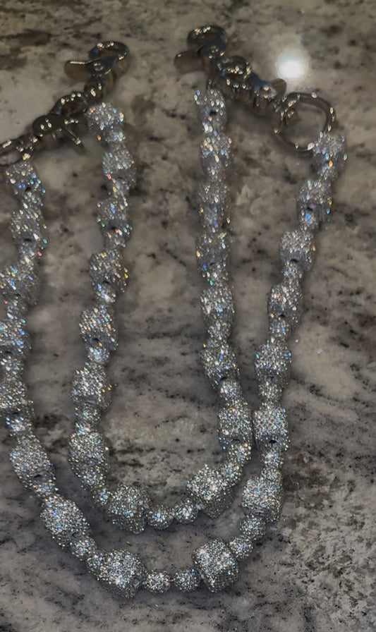 Double Link Crystal Rhinestone Wallet chain