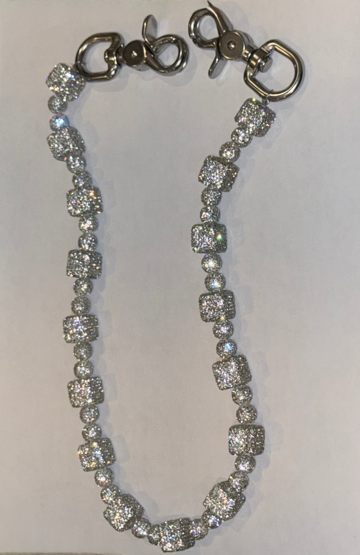 Double Link Crystal Rhinestone Wallet chain