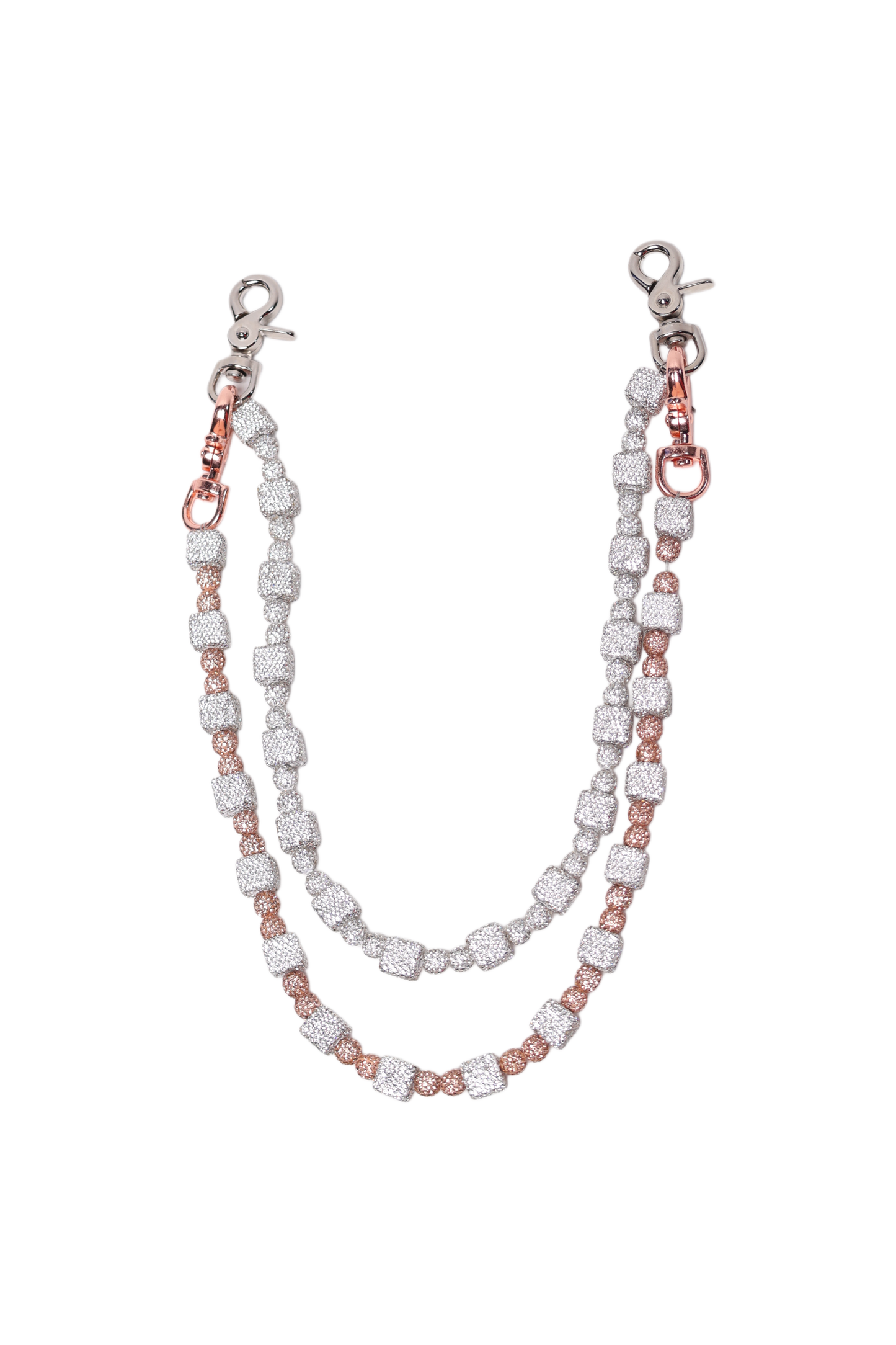 Rose gold wallet chain
